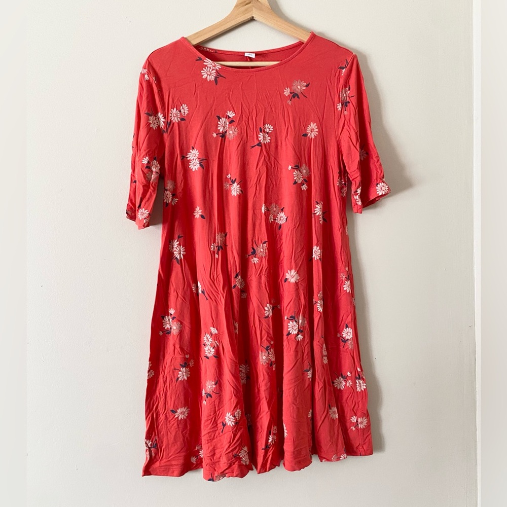 Old Navy • Orange Floral Dress